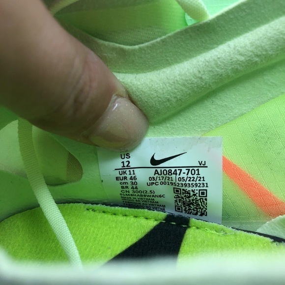 NEW! Nike Zoom Victory 5 XC barely volt mens track spike sneakers size 12 main image 8